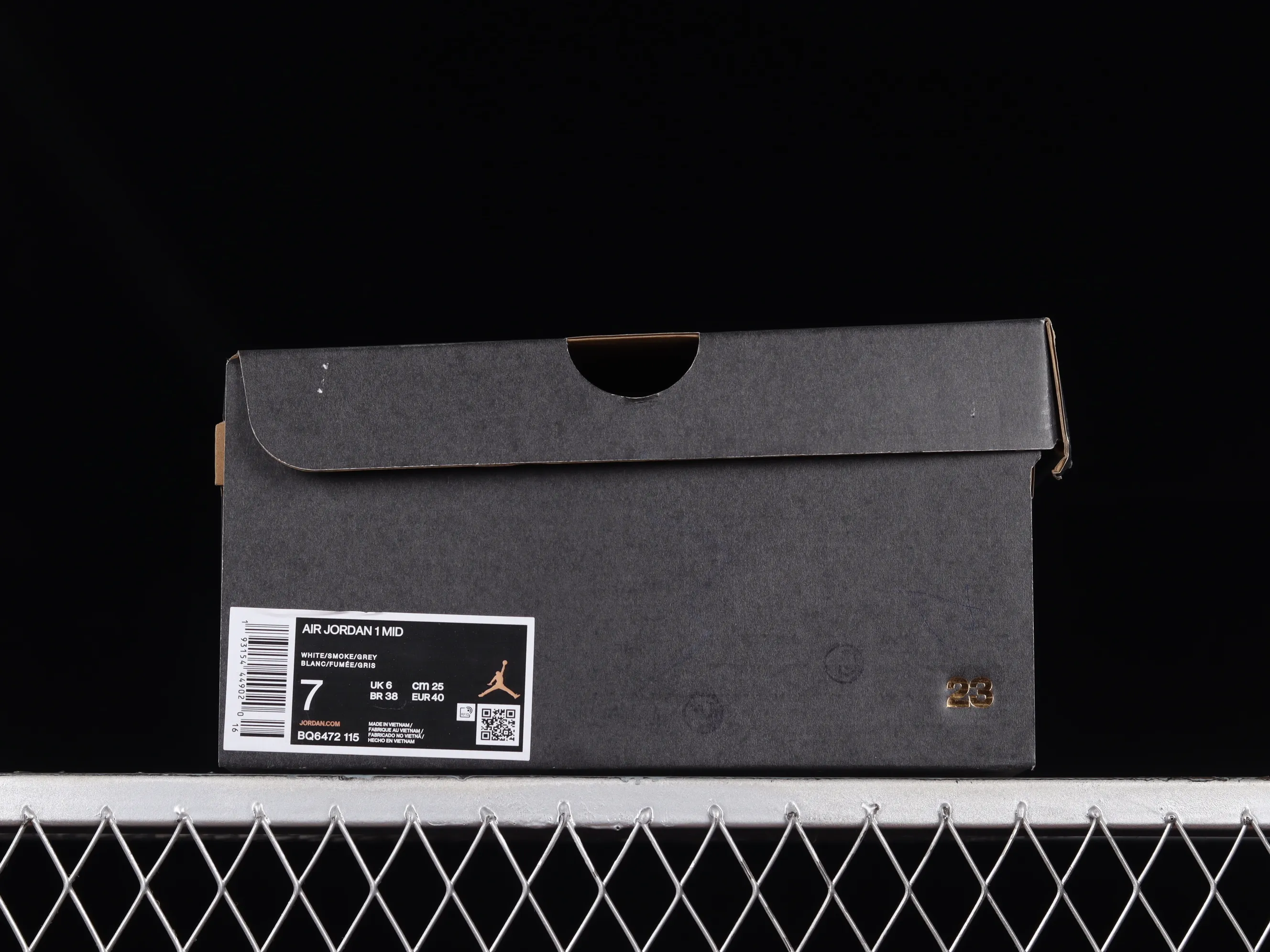 All categories Air Jordan Jordan series basketball shoes Air Jordan 1 Mid Air Jordan 1 Mid "Grey Sail" AJ Joe 1 New White Gray China Basketball Shoes BQ6472-115